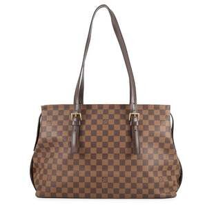 LOUIS VUITTON Authentic Red Damier Shoulder Bag